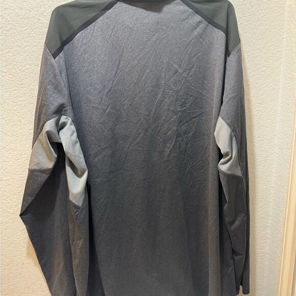 North Face Mountain Athletics FlashDry-XD 1/4 Zip Pullover Men XL  Gray Black - Picture 2 of 7